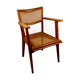 Vintage wooden armchair and canning 1950