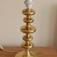 Single Swedish Brass Bobbin Table lamp