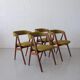 Chaises en teck modèle 205 de Thomas Harlev