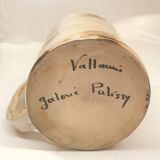 Four enameled ceramic cups Galerie Palissy in Vallauris
