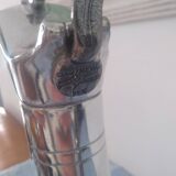 Decanter in pewter and crystal