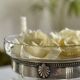 Antique glass and silver-plated metal cup