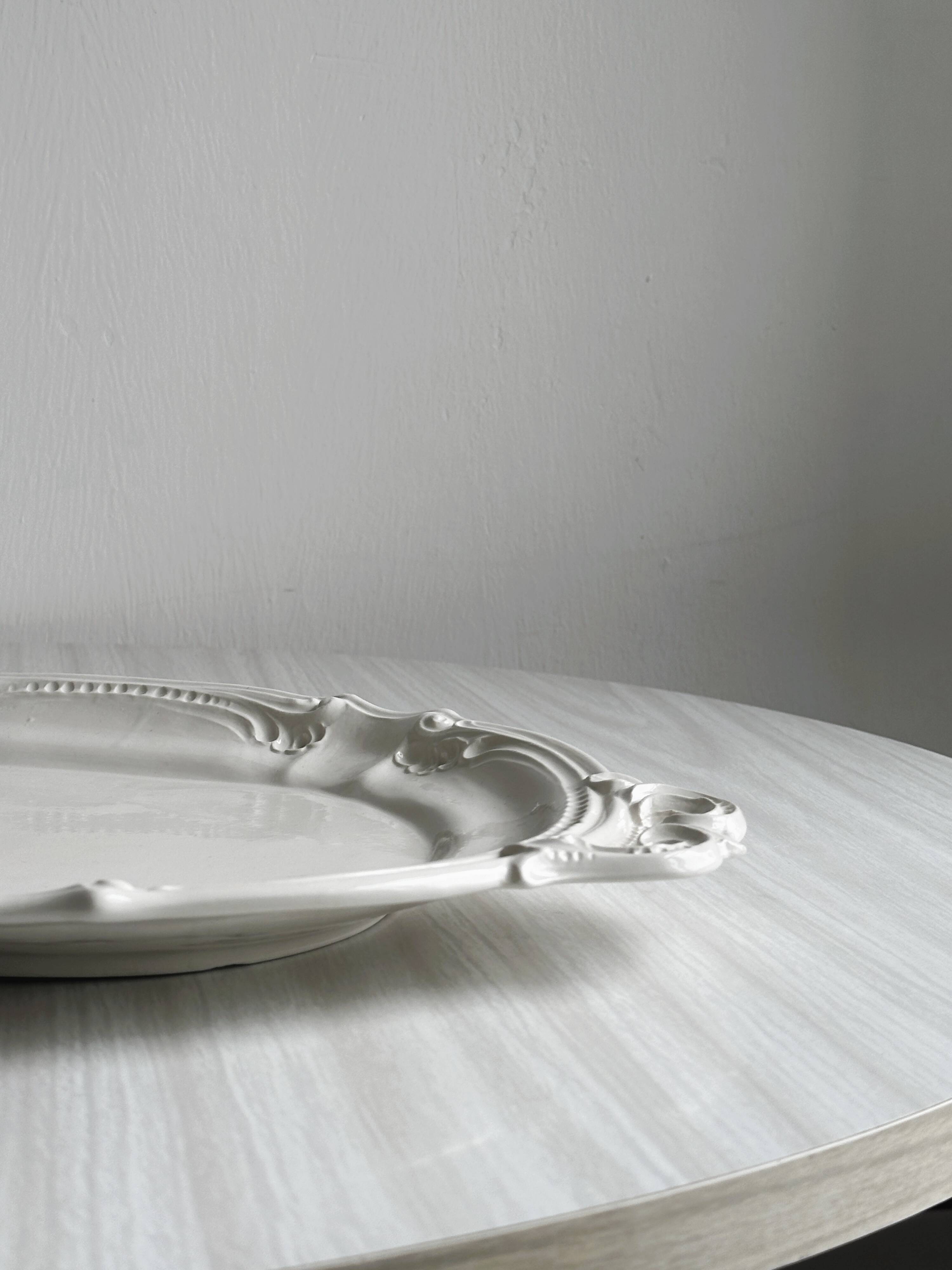 Large old oval dish