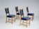 1960s, set of 4 pcs Danish dinning chairs, original very good condition.