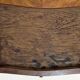 Antique Louis XV Style Bedside Table - Wood & Leather