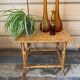 Petite table en rotin vintage