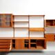 Danish teak wall unit by Kai Kristiansen for Feldballes Møbelfabrik