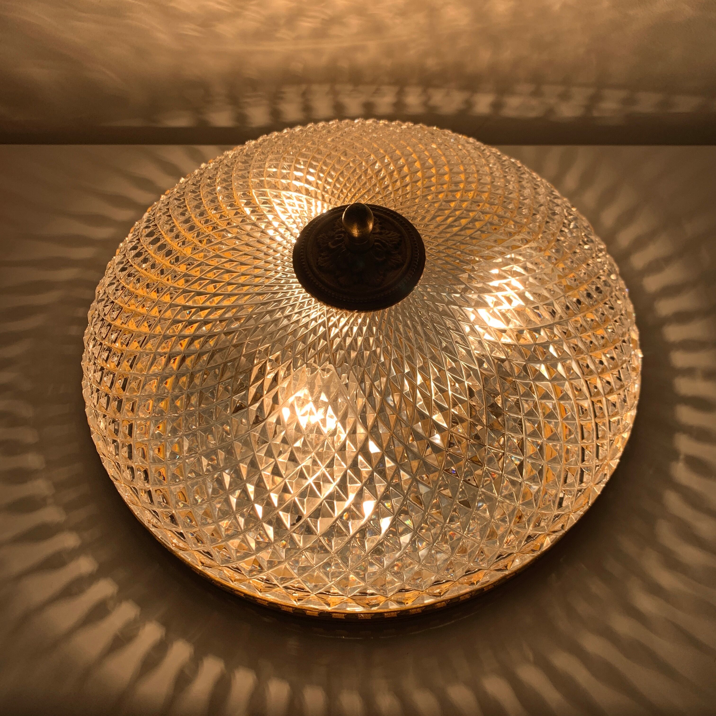 Ceiling lamp Metal gold globe glass decor