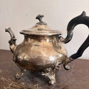 Antique Silver-Plated Victorian Teapot