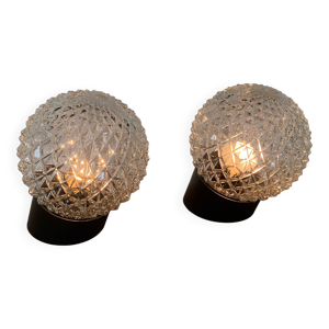 Paire d'appliques inclinées