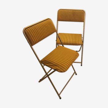 Lot of 2 vintage Lafuma folding chairs