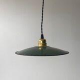 Industrial enamel pendant lamp