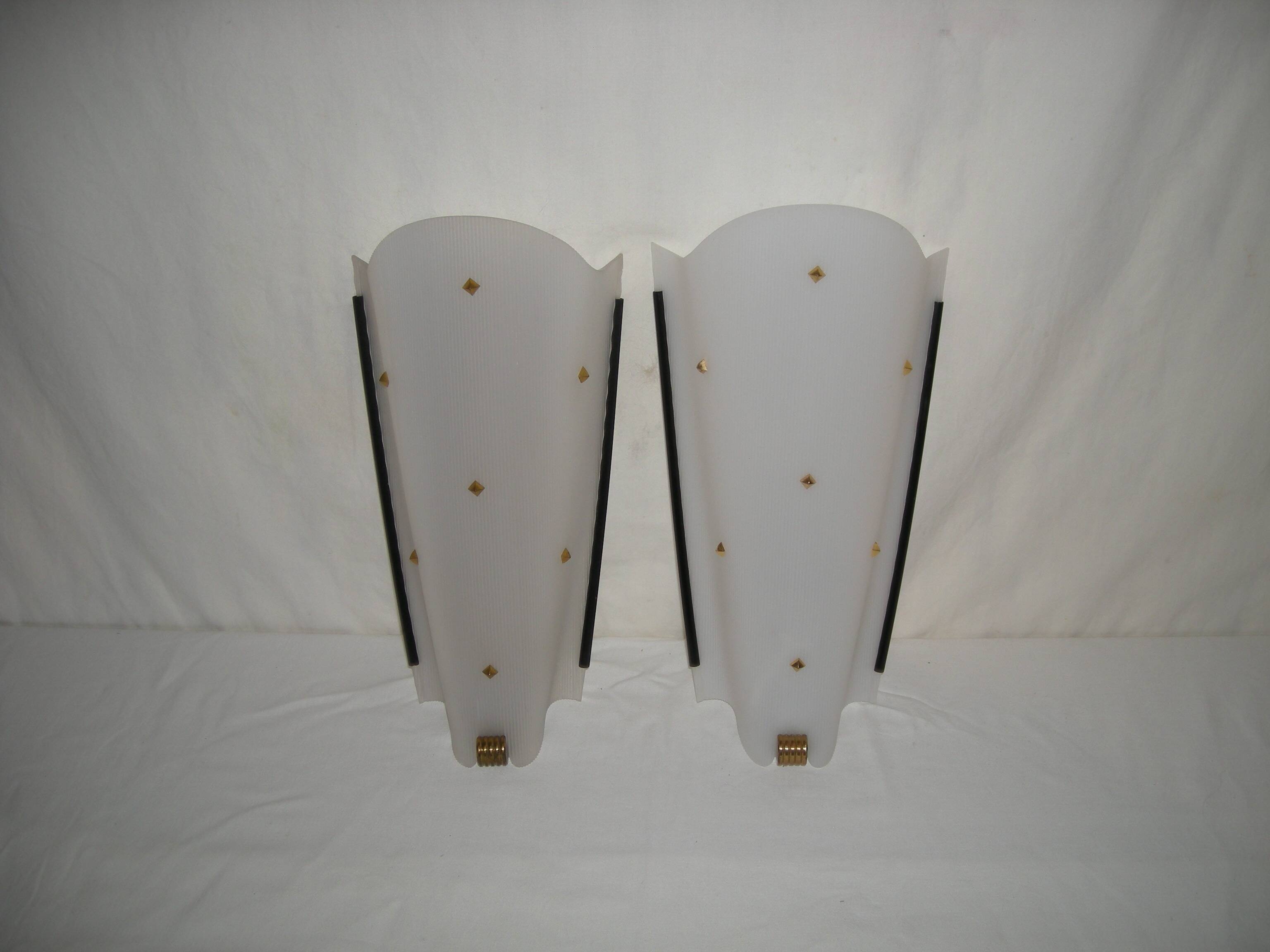 pair of wall lights from the 50s