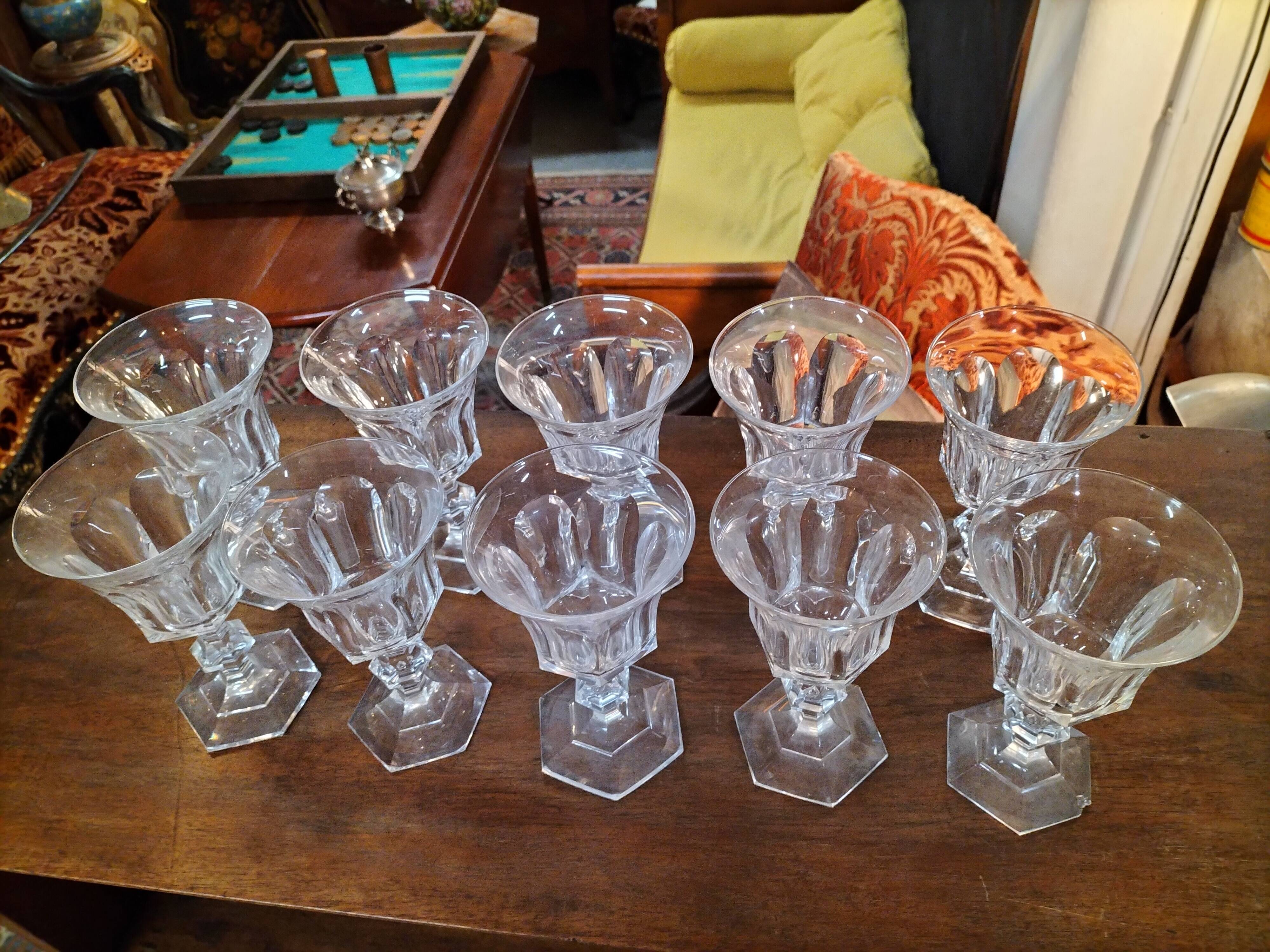 10 glasses val st Lambert model Metternich 1946