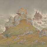 Lithograph by Henri Rivière La Tempête