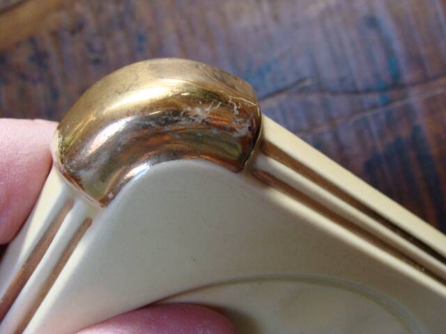 Art Deco ceramic coaster/bottle holder