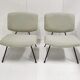 Paire de chauffeuses CM190 de Pierre Paulin pour Thonet