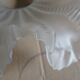 Vintage pleated glass lampshade with claw and socket.
