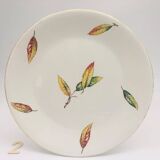 Set of 6 flat plates “Digoin Sarreguemines / La Fontaine model”