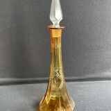 Liquor decanter - amber-cut crystal