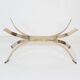 Coffee table in marble and bronze,france circa 1970