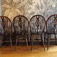 4 Scandinavian Windsor chairs