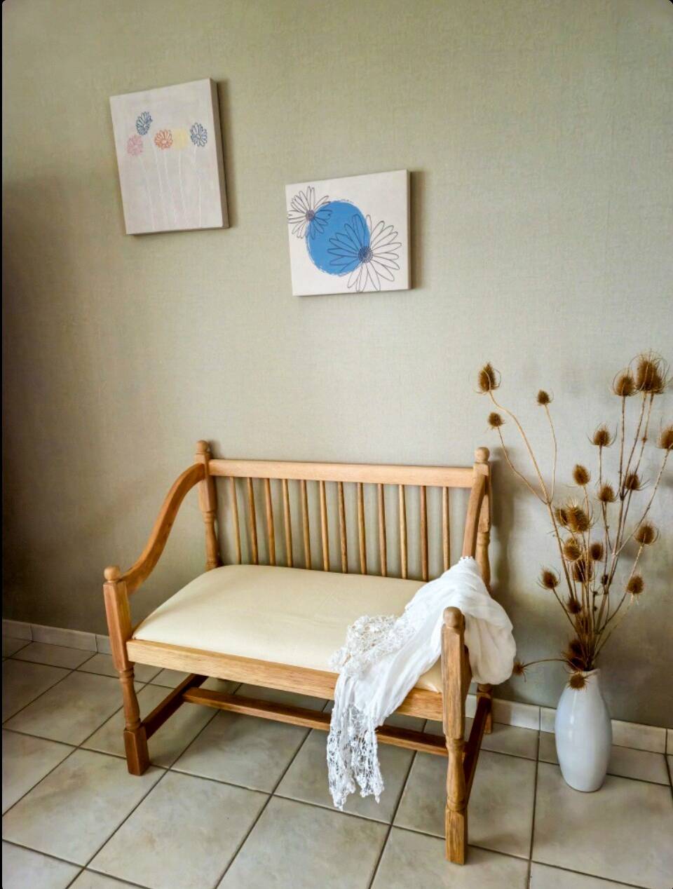 2-seater Country Chic bench