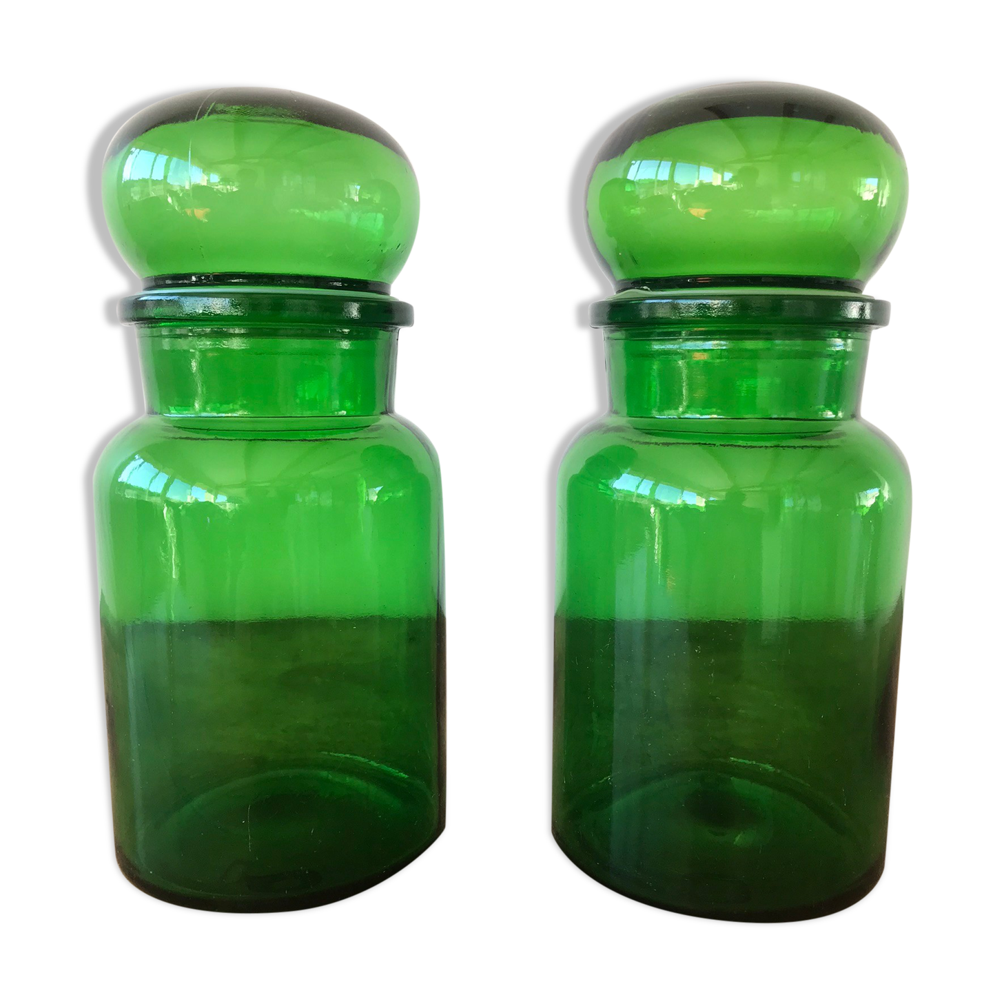 Green jars Cicona 70s