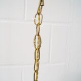 Lustre quatre flammes avec perles de verre laiton