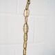 Chandelier antique four flames with glass beads, brass, boho lamp