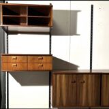Modular bookcase, Vintage Scandinavian bookcase