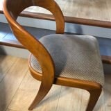 Série 6 chaises vintages baumann modem 14 sled