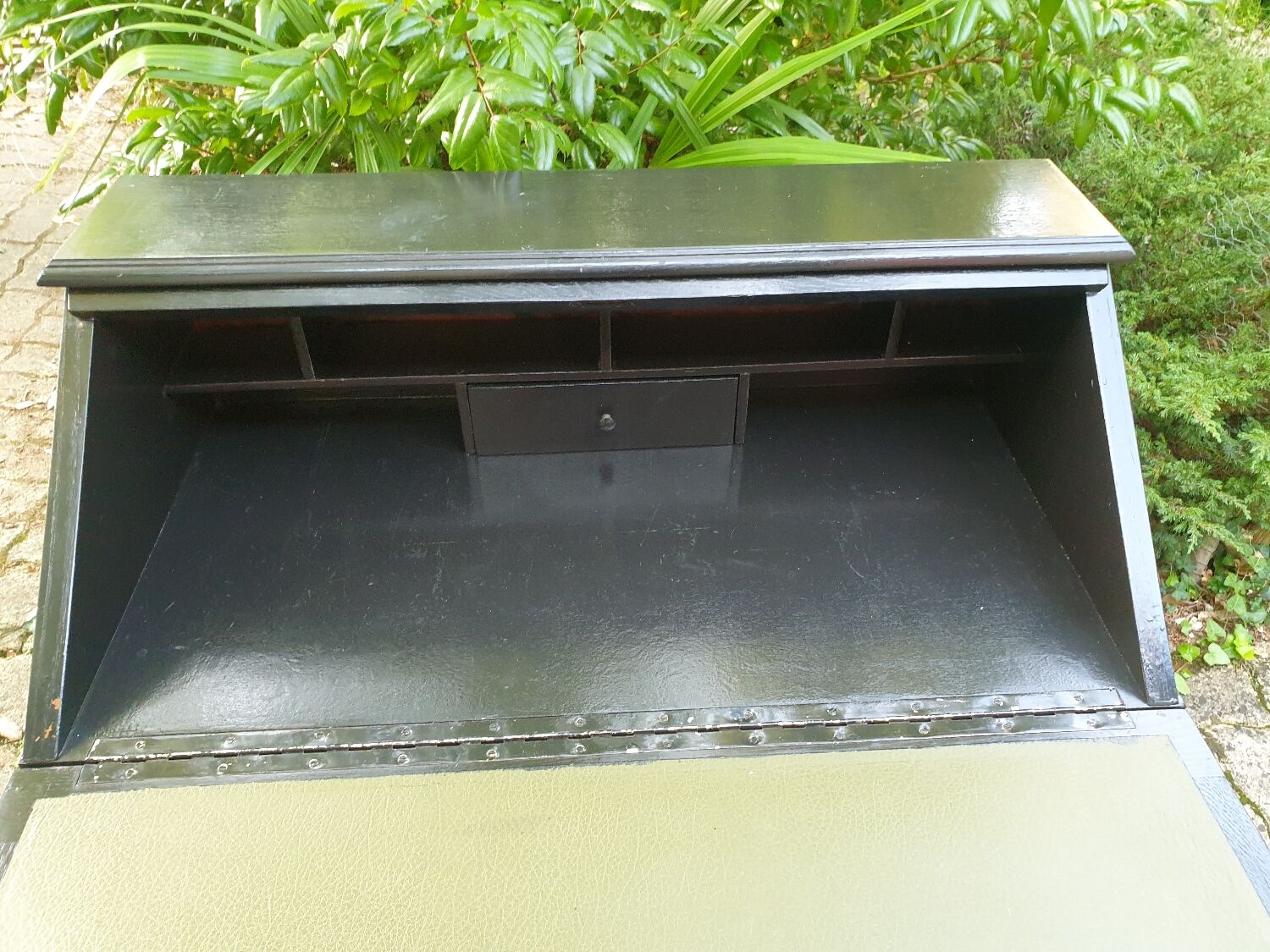 Bureau secrétaire Louis XV noir