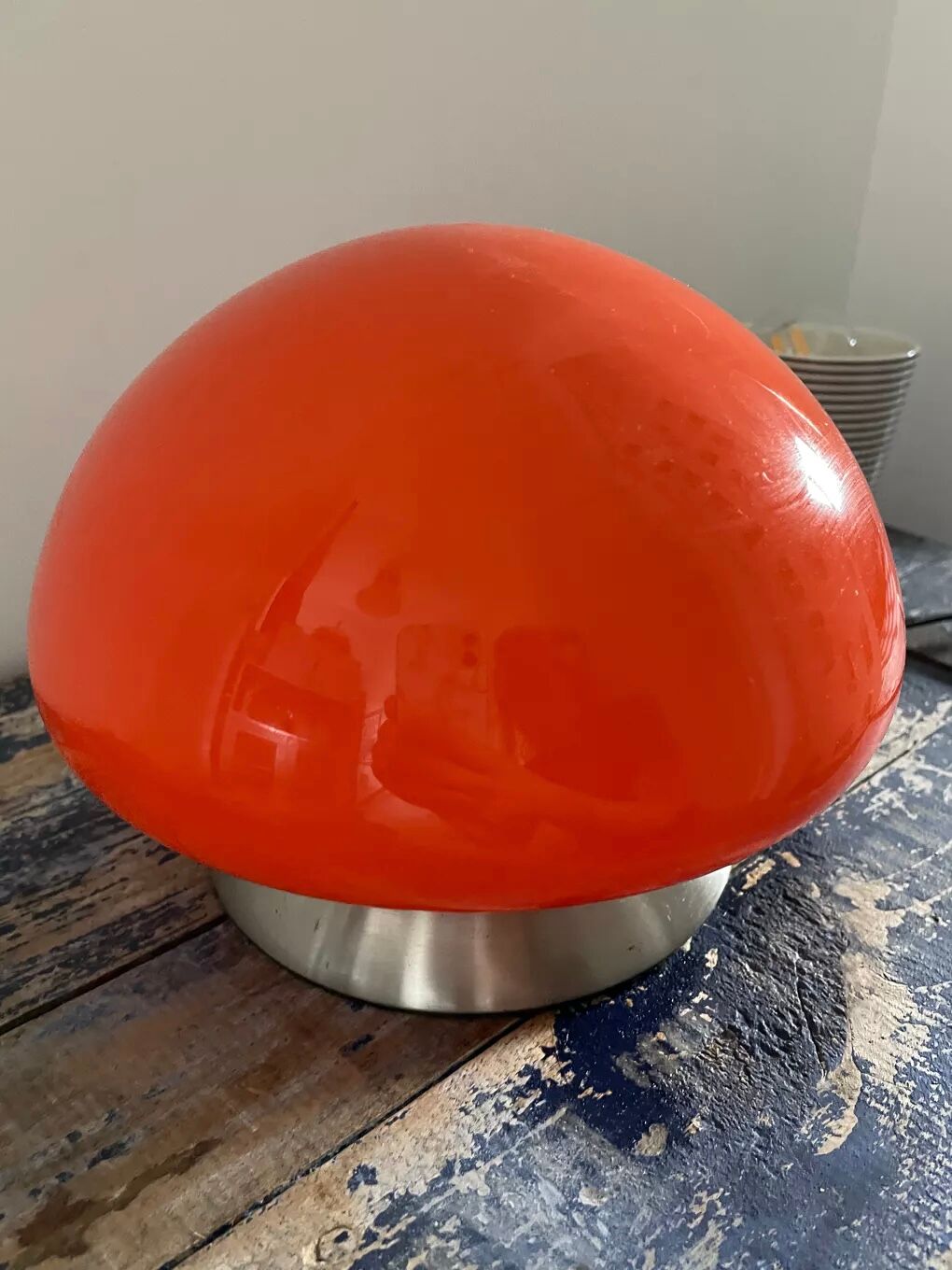 Mushroom lamp orange touch UFO touch