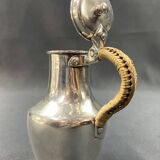 Coquemar laitière XIXe en argent massif