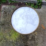 Marble table side or table pedestal table