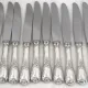 Christofle Marly, 12 silver-plated table knives, in excellent condition.