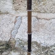 1950s floor lamp in brass with double gold and bronze patina