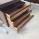 Design corner desk Gianni Moscatelli rosewood 70s vintage