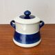 Grand Terrine Couvercle de Pot Suédois du Milieu du Siècle Koka Blue Bla par Hertha Bengtson pour Rörstrand, années 1950