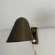 Pair of vintage adjustable wall lights, solid brass, France 1940