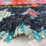 Berber carpet Boucherouite 126 x 269 cm