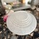 Art Deco lamp with a Clichy glass saucer