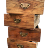 Wooden drawer brass handle