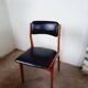 Set de 4 chaises scandinave,  Skaï  année  70