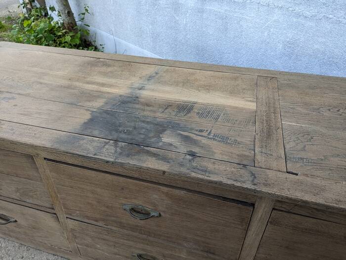 Comptoir de mercerie, meuble de métier, grainetier