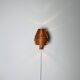 Mounted Pine Veneer Conical Wall Lamp By Hans-Agne Jakobsson For Markaryd, Sweden 1960S
