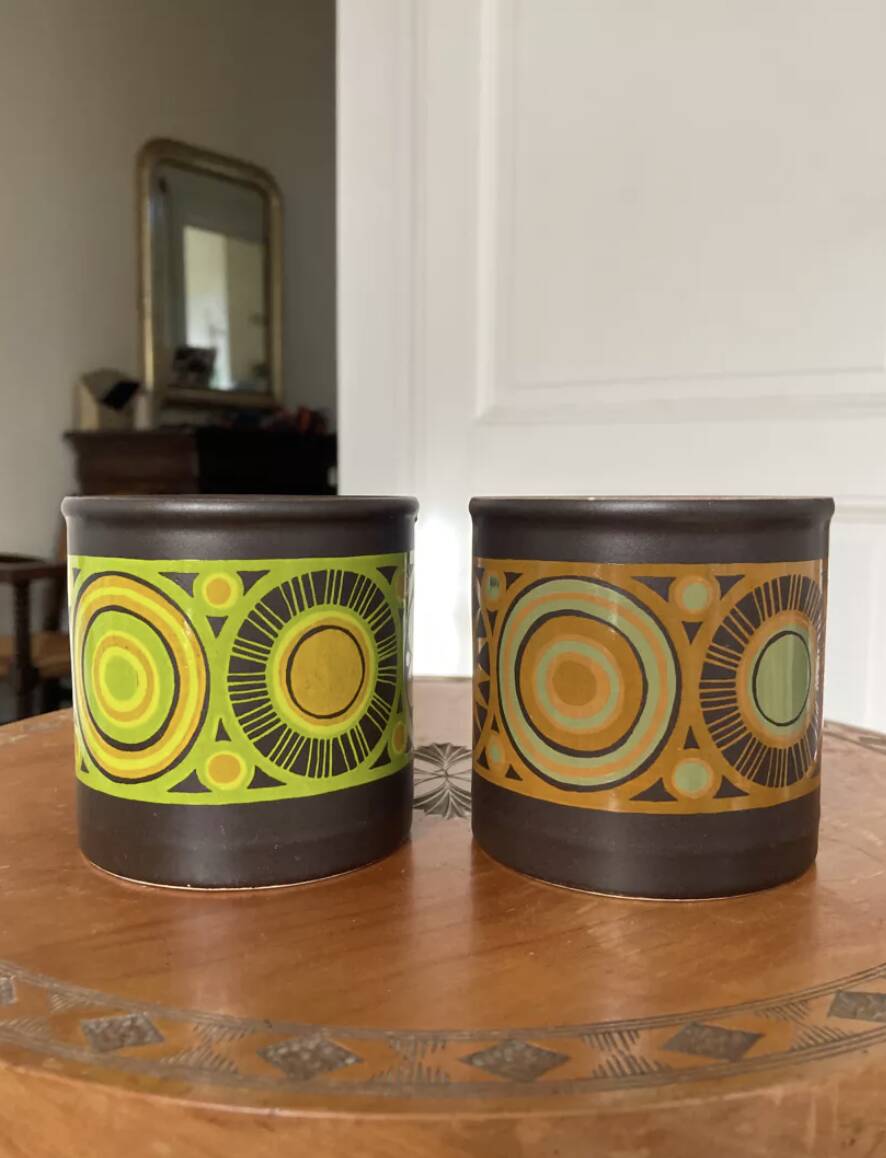 Staffordshire mugs 1970