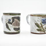 Paire de tasses Thiry Vallauris