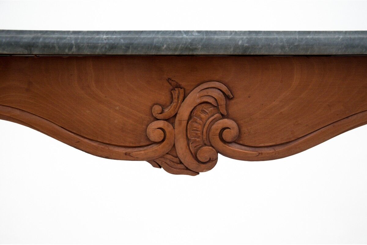 Side table with marble stone top